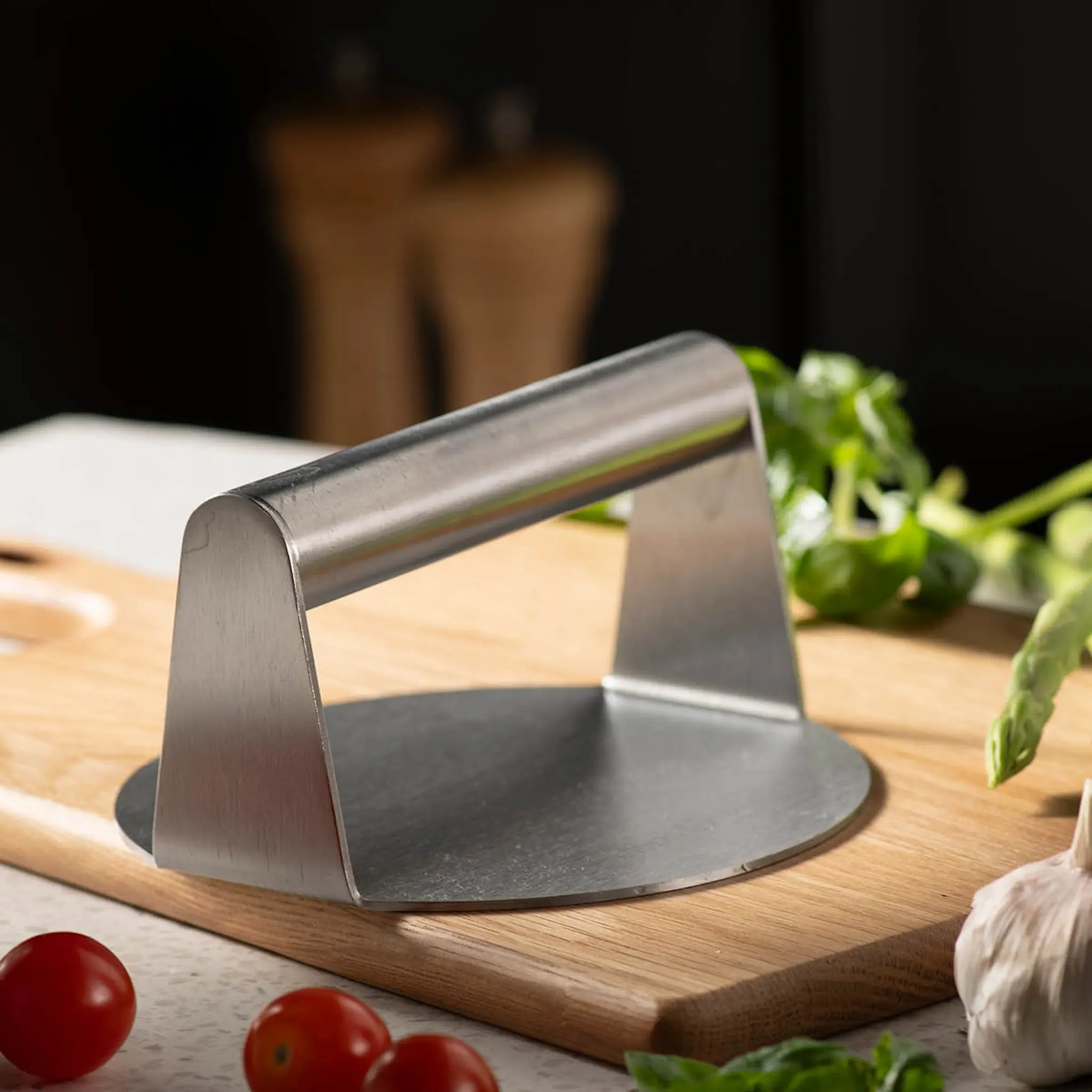 Anders Petter Steel Essentials Hampurilaisprässi 14 cm Teräs