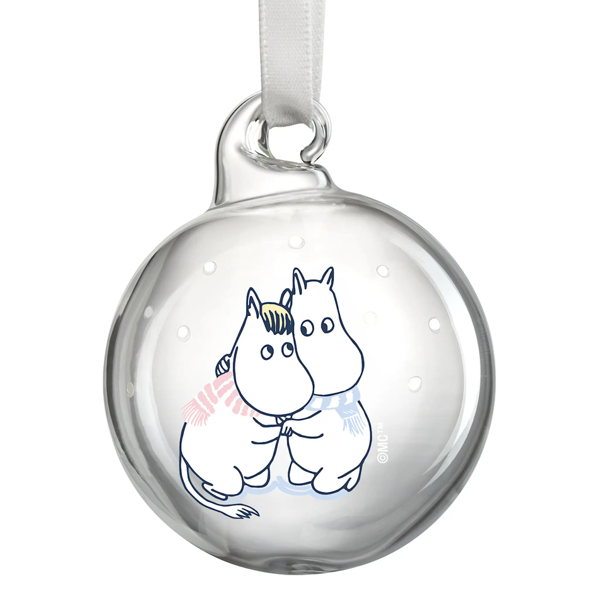 Muurla Mumin julkulor 4-pack 5 cm låt det snöa