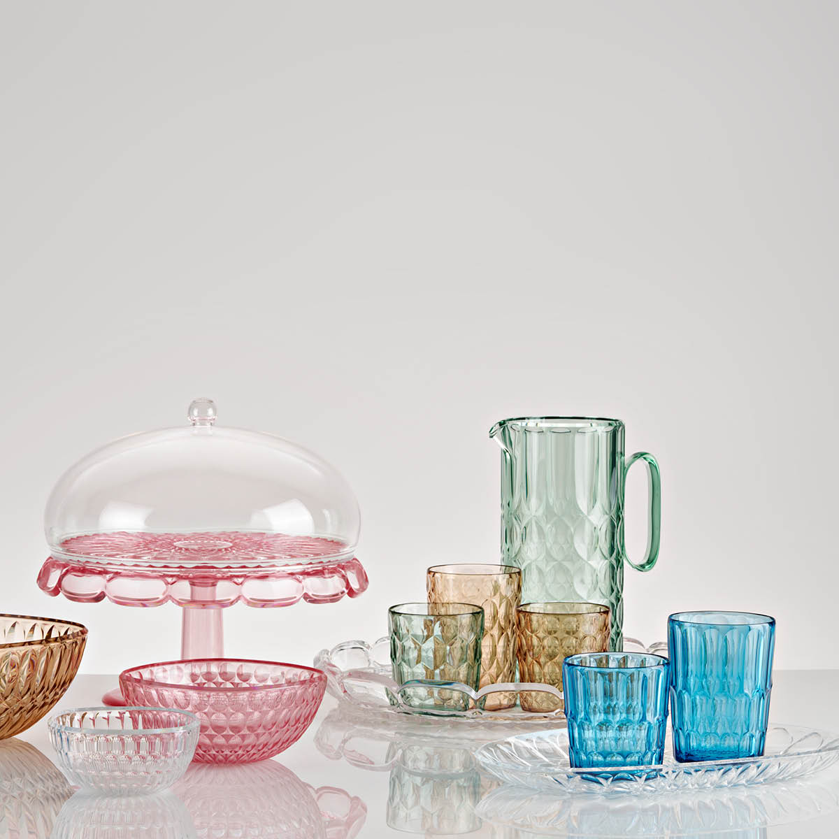 Guzzini Vanity tumbler låg 36 cl bioplast 6-pack multi