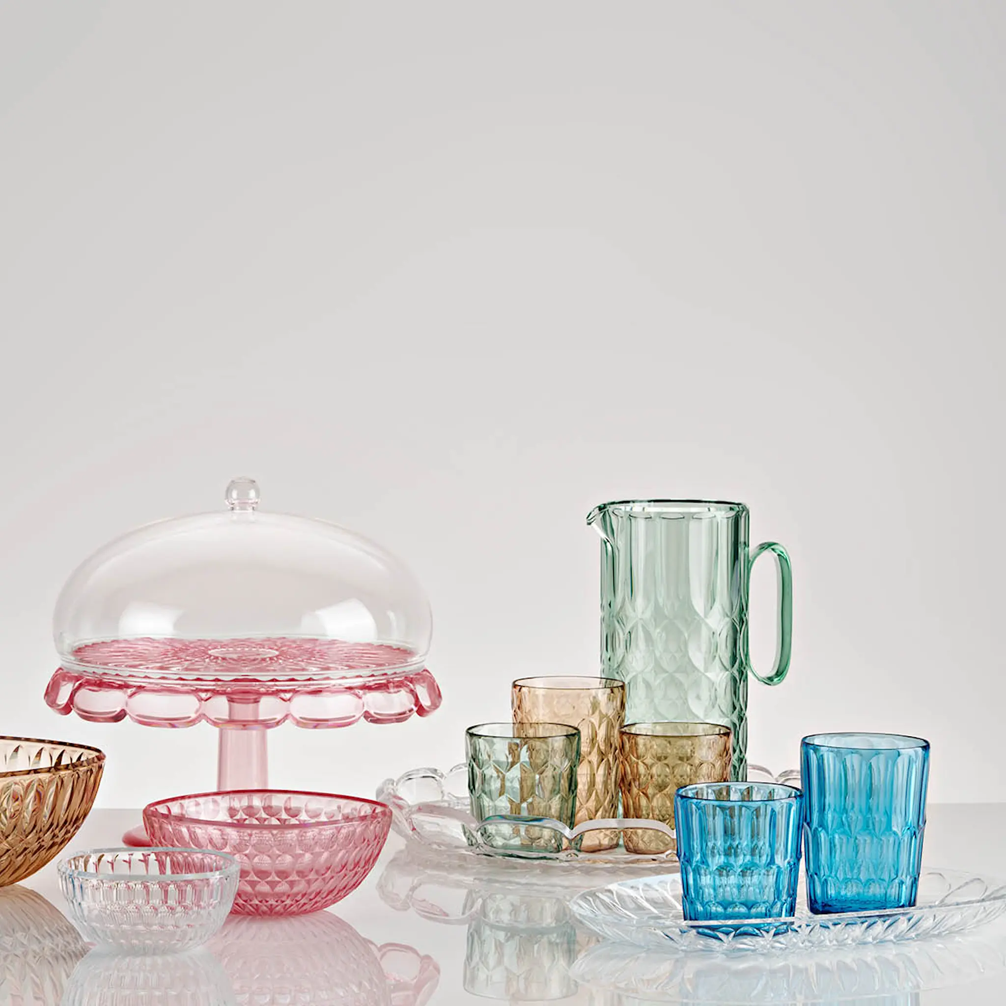 Guzzini Vanity tumbler låg 36 cl bioplast 6-pack multi