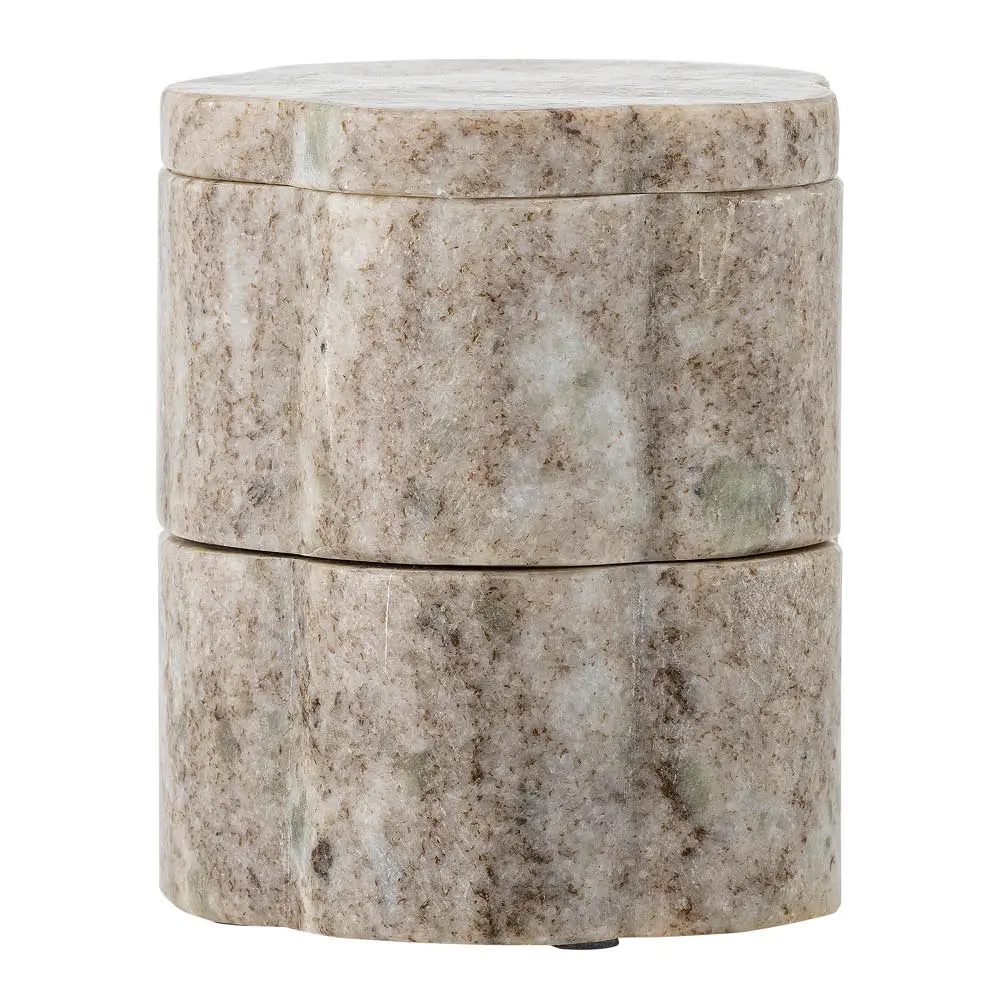 Purkki kannella Nezli marmorista 25 cl valkoinen