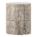 Burk med lock Nezli i marmor 25 cl vit