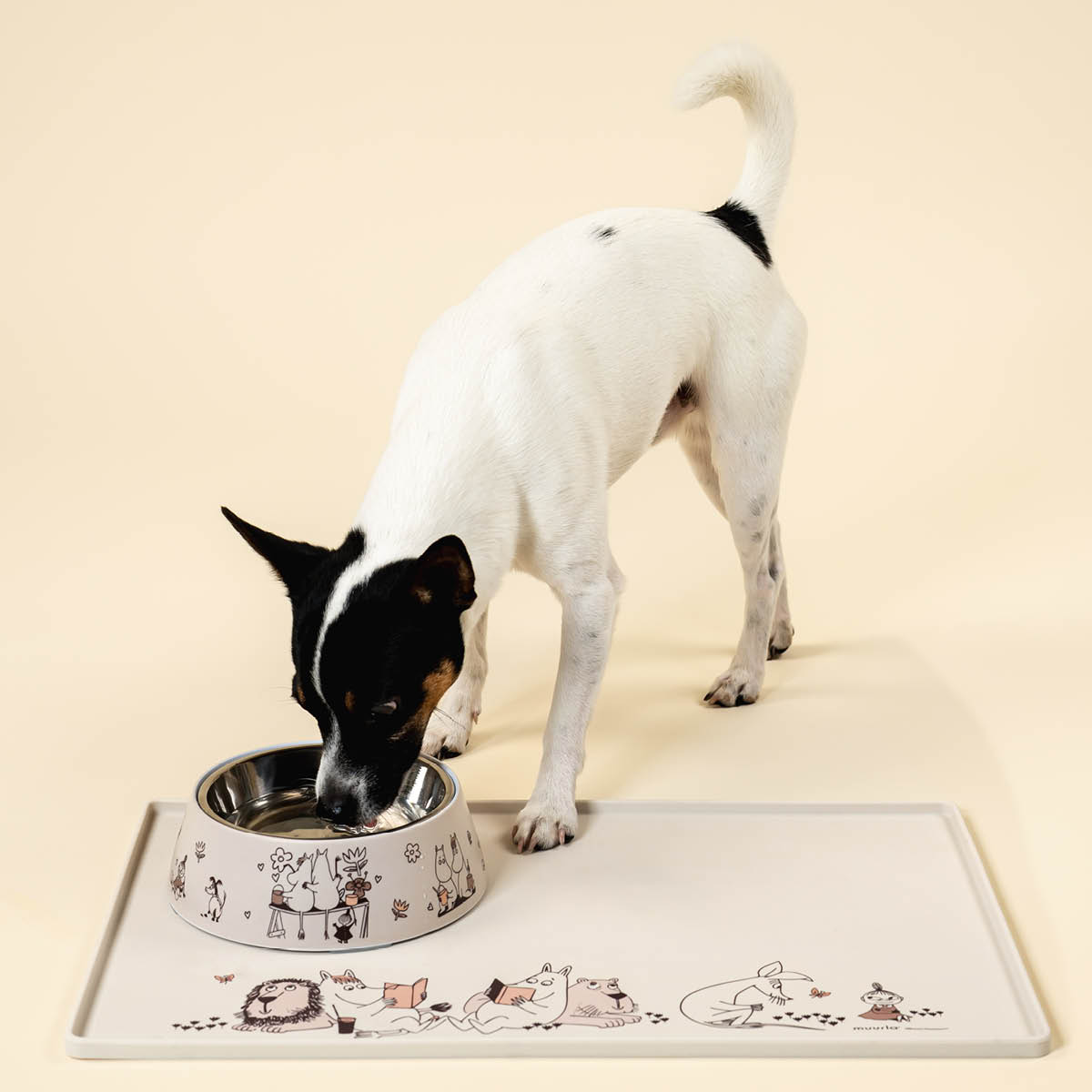 Muurla Moomin for Pets silikonmatta 48x30 cm beige