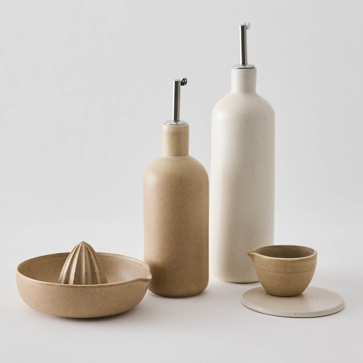 Tell Me More Palermo citruspress stengods 14 cm sand