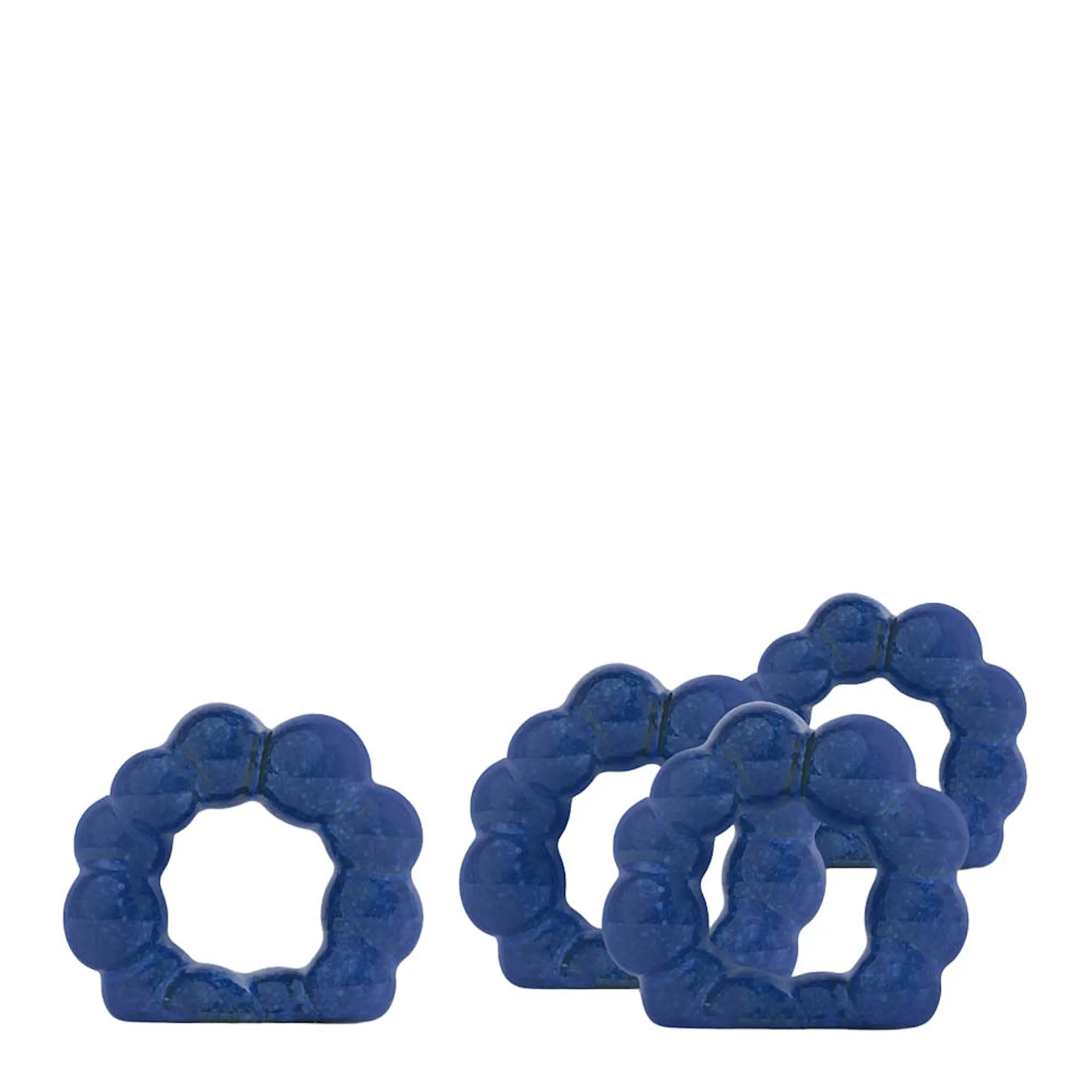 ByOn Porto servettring 6,5x2x2,5 cm 4-pack blå