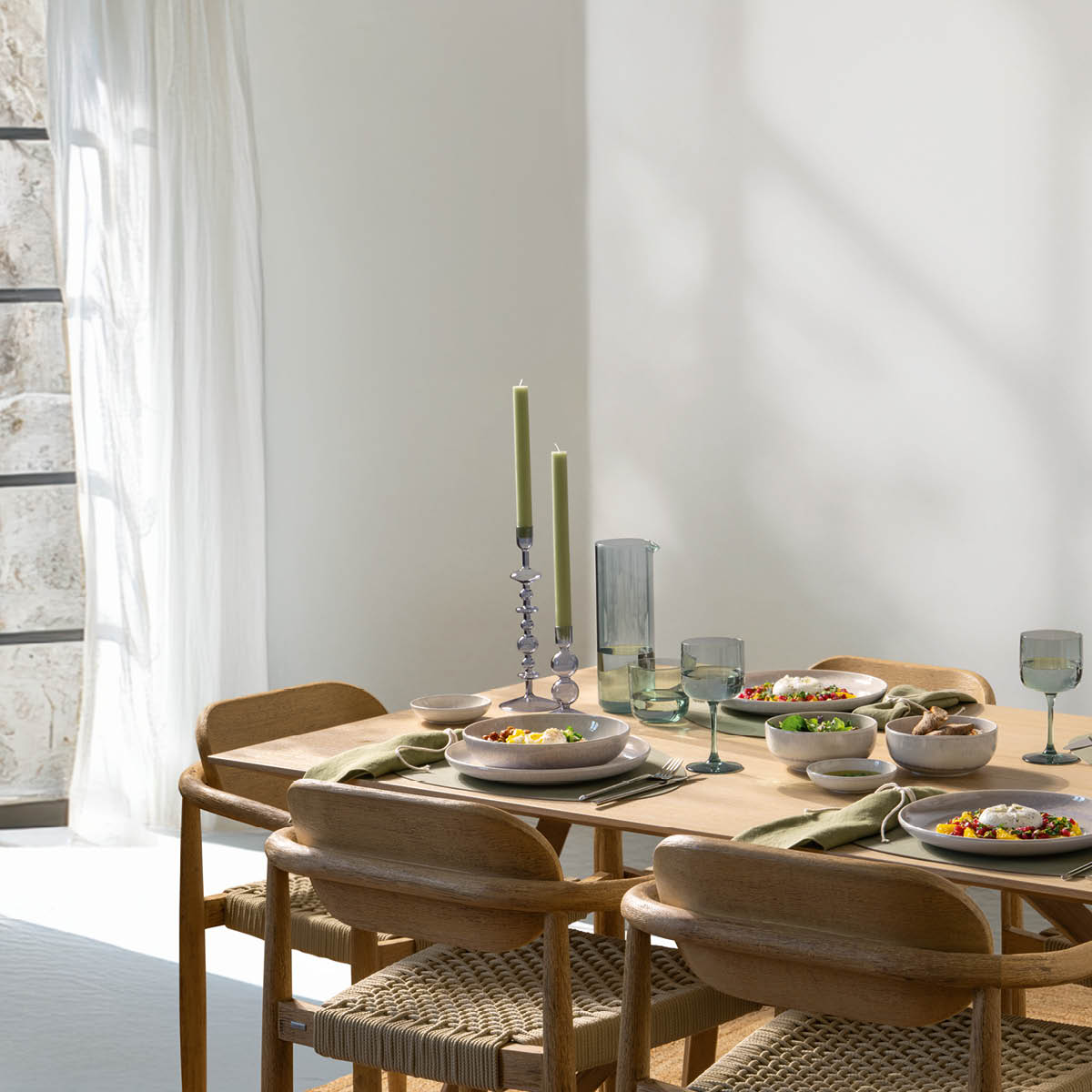 Villeroy & Boch Like Home ljusstake 27 cm ice