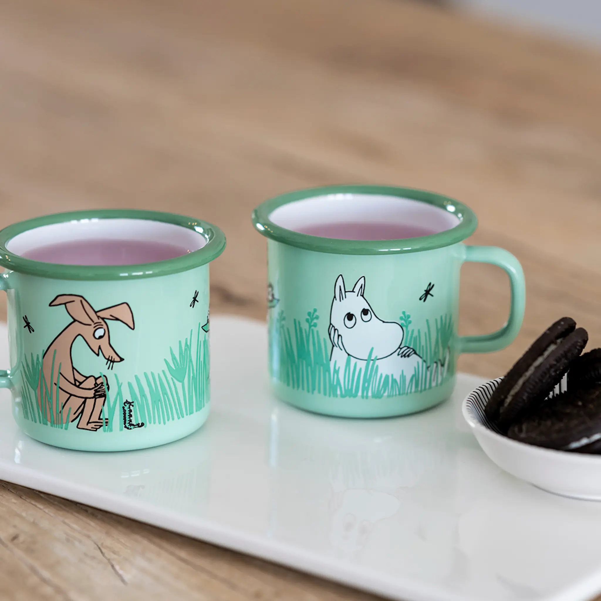 Muurla Mumin Emaljmugg Pojkar 25 cl grön