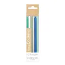 Tårtljus 12-pack 12 cm blå/silver/vit/grön
