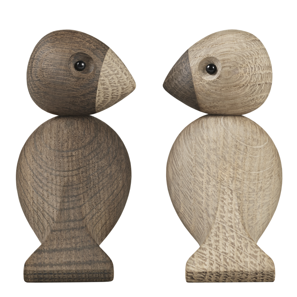 Kay Bojesen Denmark Lovebirds røkt eik/eik 8,8 cm 2 stk