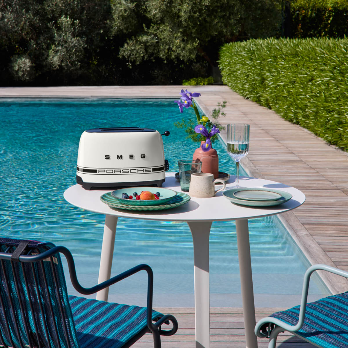 Smeg Smeg x Porsche brödrost för 2 skivor TSF01P Carrara White