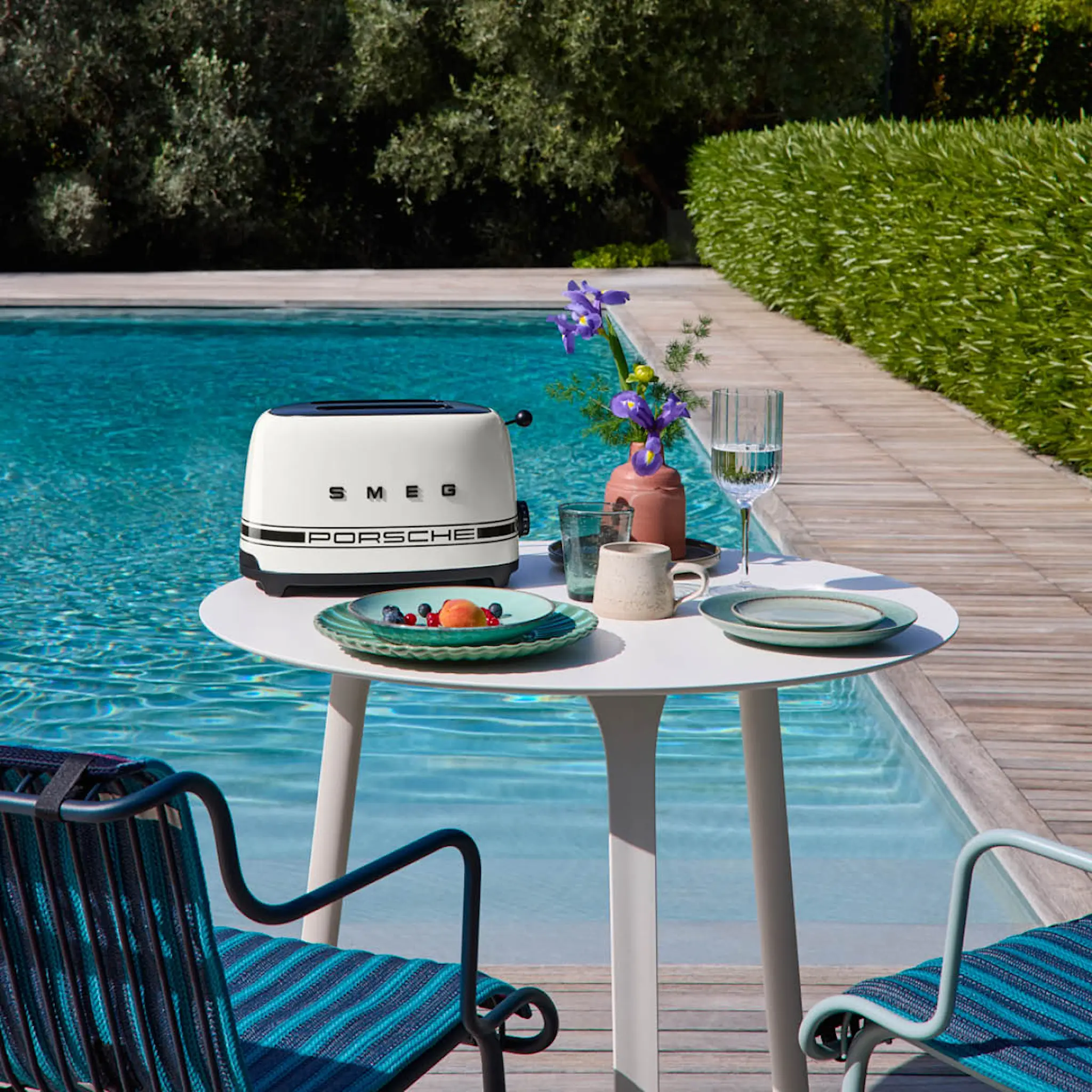 Smeg Smeg x Porsche brödrost för 2 skivor TSF01P Carrara White