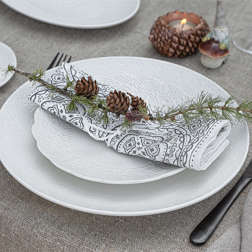 Cult Design Orient Tallrik flat 27 cm Vit