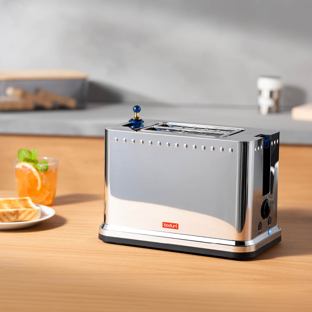 Bodum Ottoni brödrost 2 skivor stål