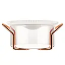 Hot Pot Set skål med stativ och silikonlock 1 L koppar