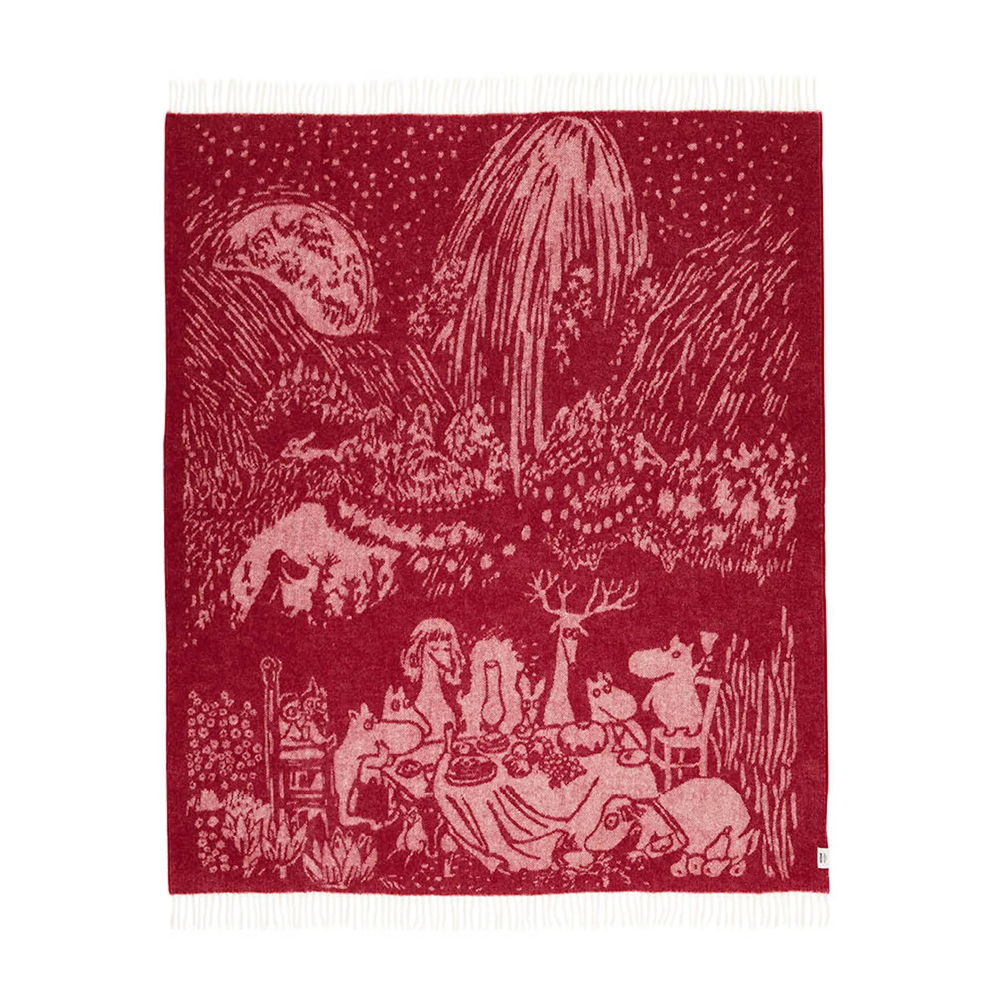 Moomin Arabia Mumin ullpläd 130x170 cm Festliga stunder