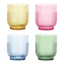 Vattenglas färgade 33 cl 4-pack mix
