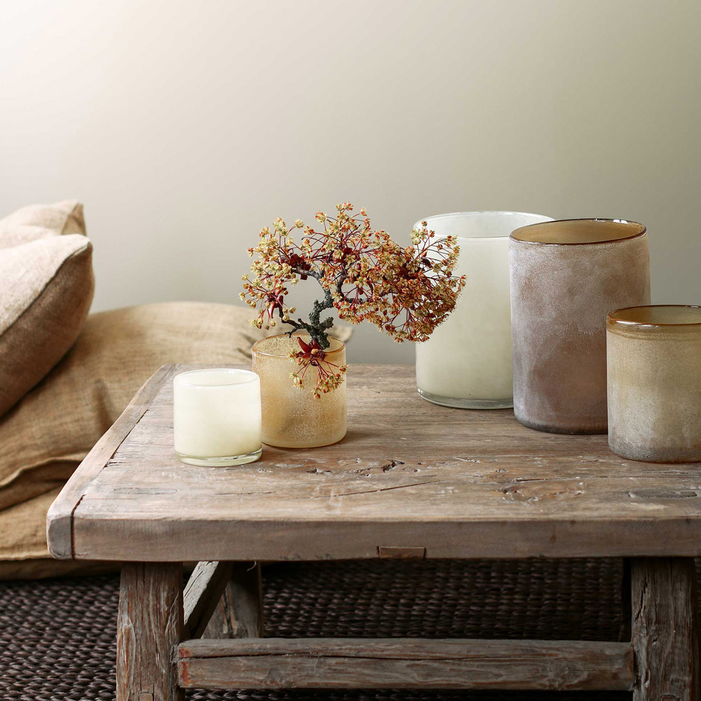 Tell Me More Lyric lyslykt 8x8 cm linen