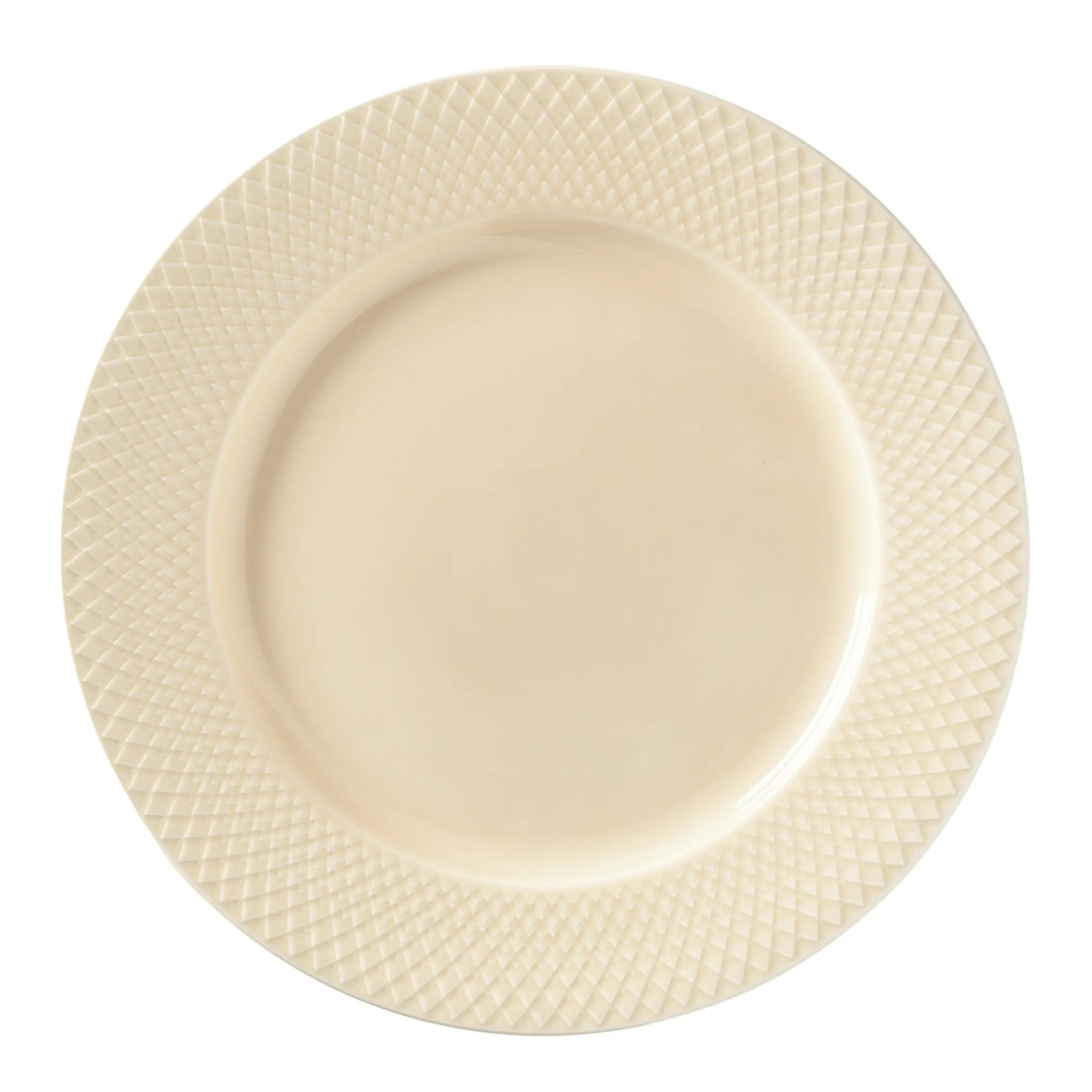 Lyngby Porcelæn Rhombe Earth tallrik 27 cm marble