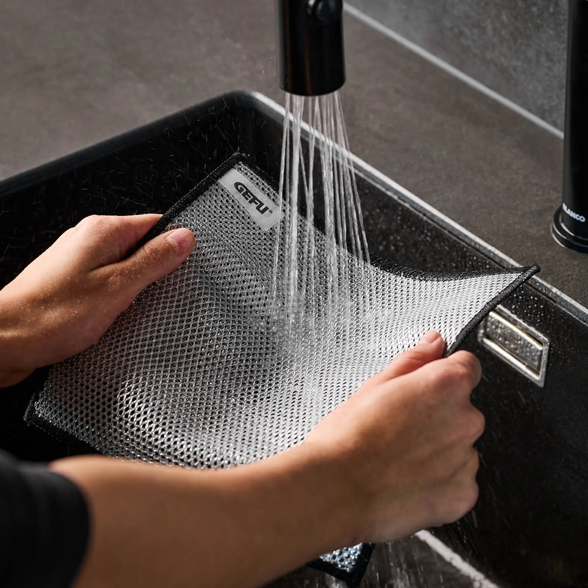 Gefu Swift disktrasa 20x20 cm 3-pack stål