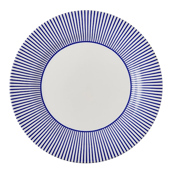 Steccato tallrik 28 cm koboltblå