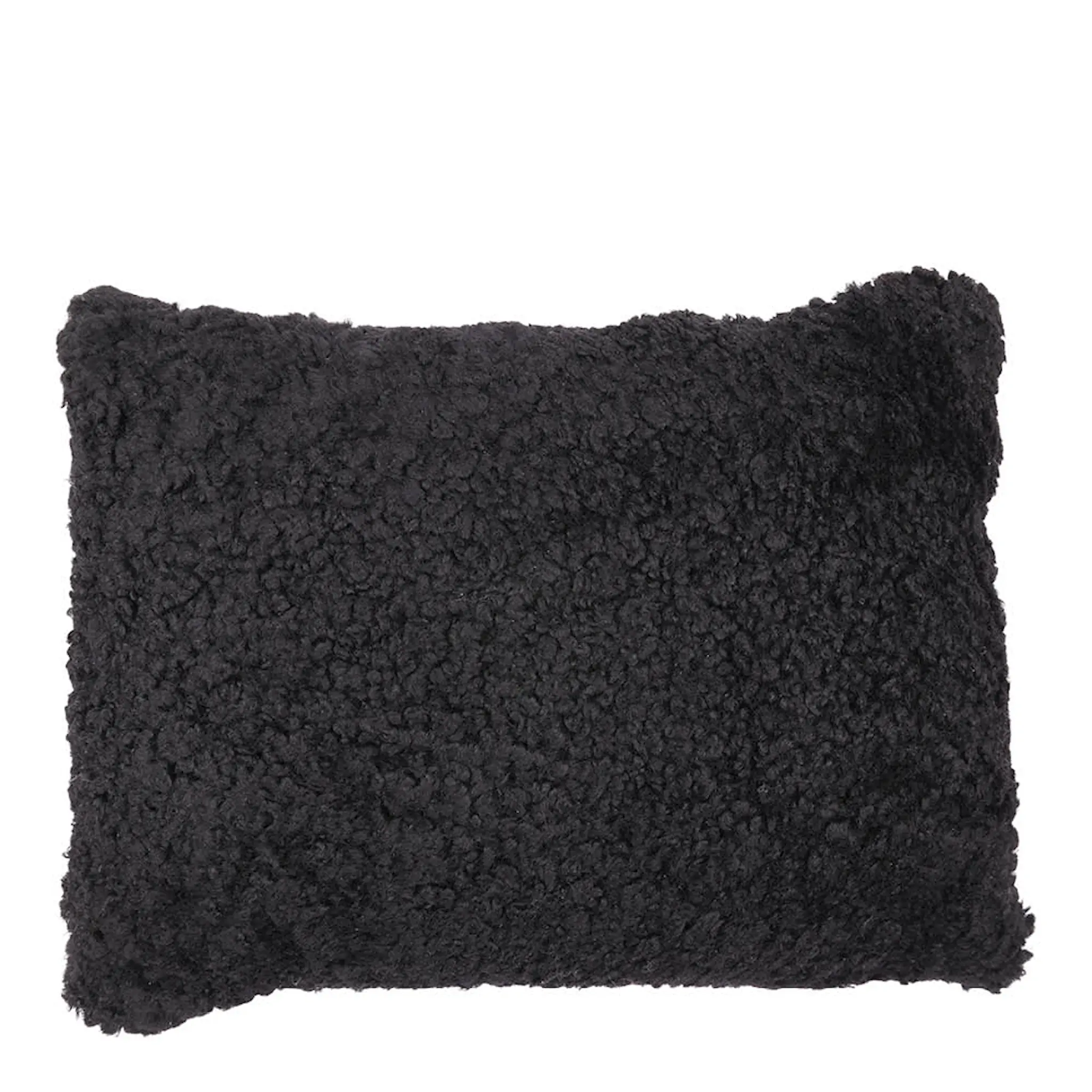 Natures Collection Tyynynpäällinen New Zealand lampa lyhyt villa 35x45 cm musta