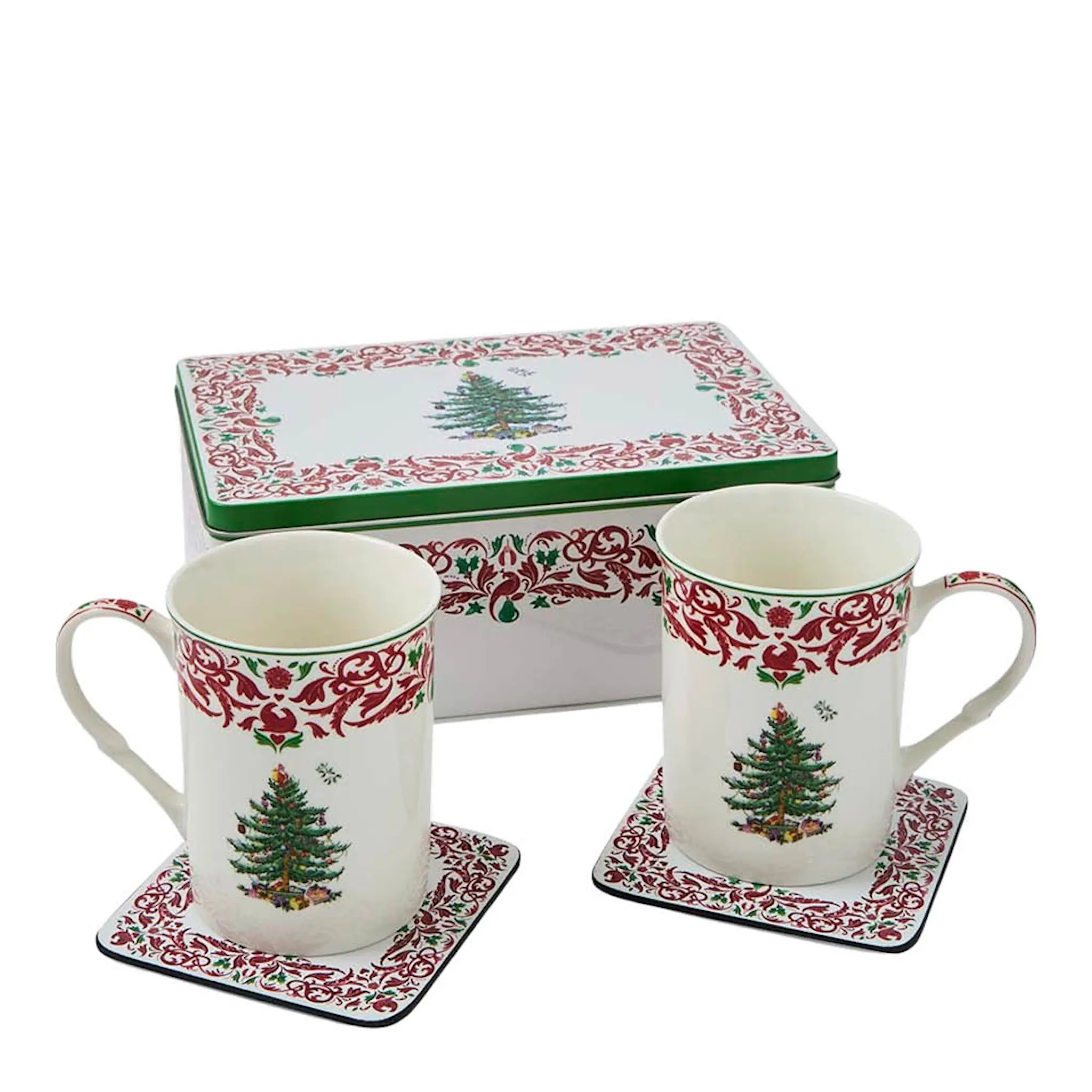 Spode Christmas Tree krus- og krukkesett 5 deler 2026