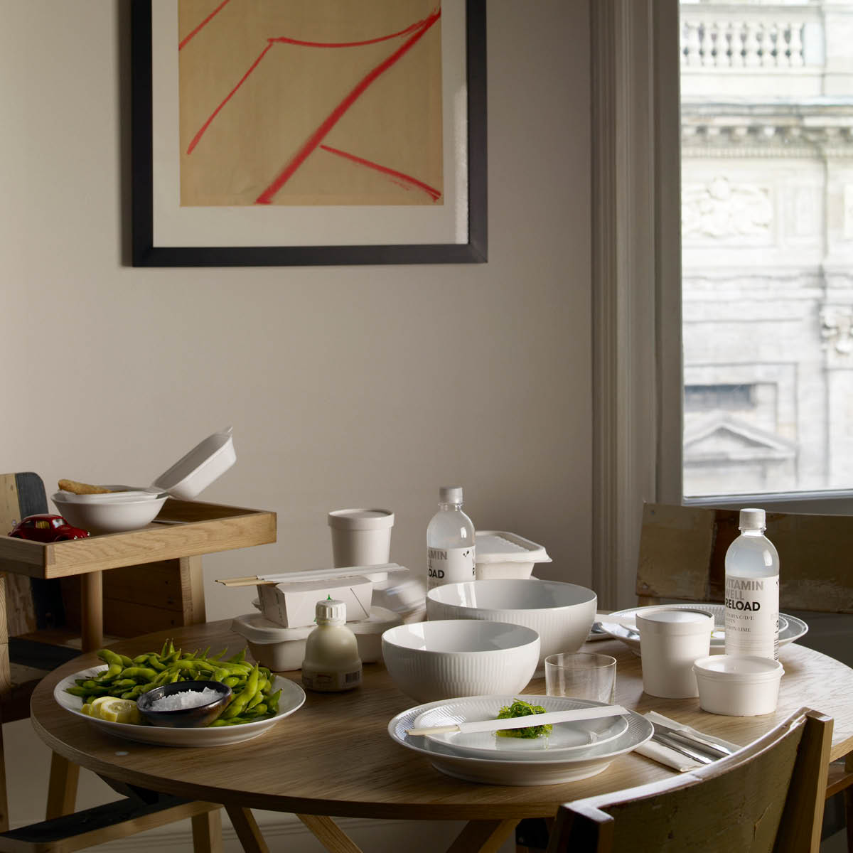 Royal Copenhagen White Fluted Tallrik flat 22 cm