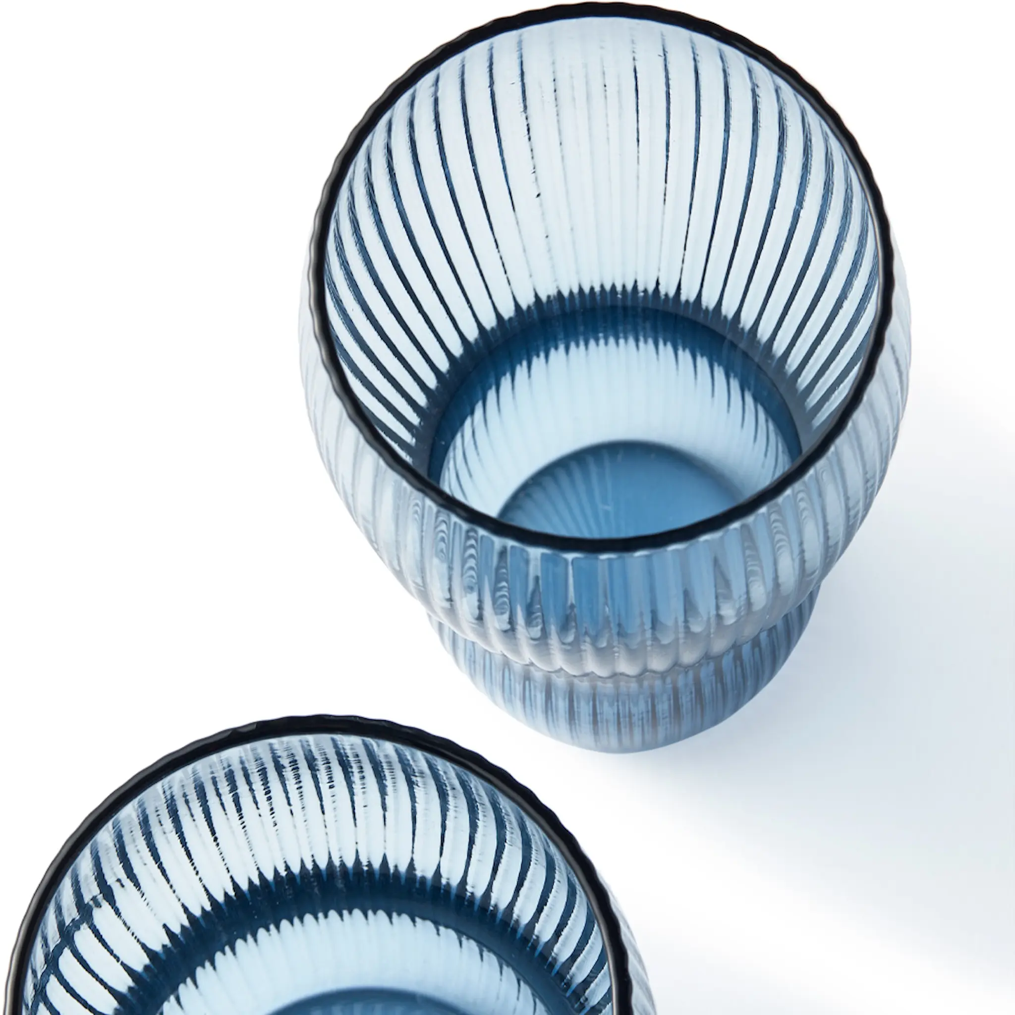 Pols Potten Pum Glas 9 cm 2-pack Blå