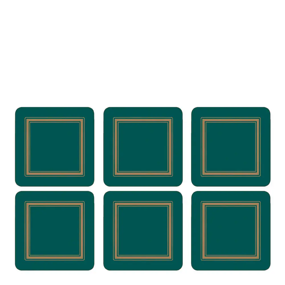 Classic Lasinalunen 6 kpl Smaragdi