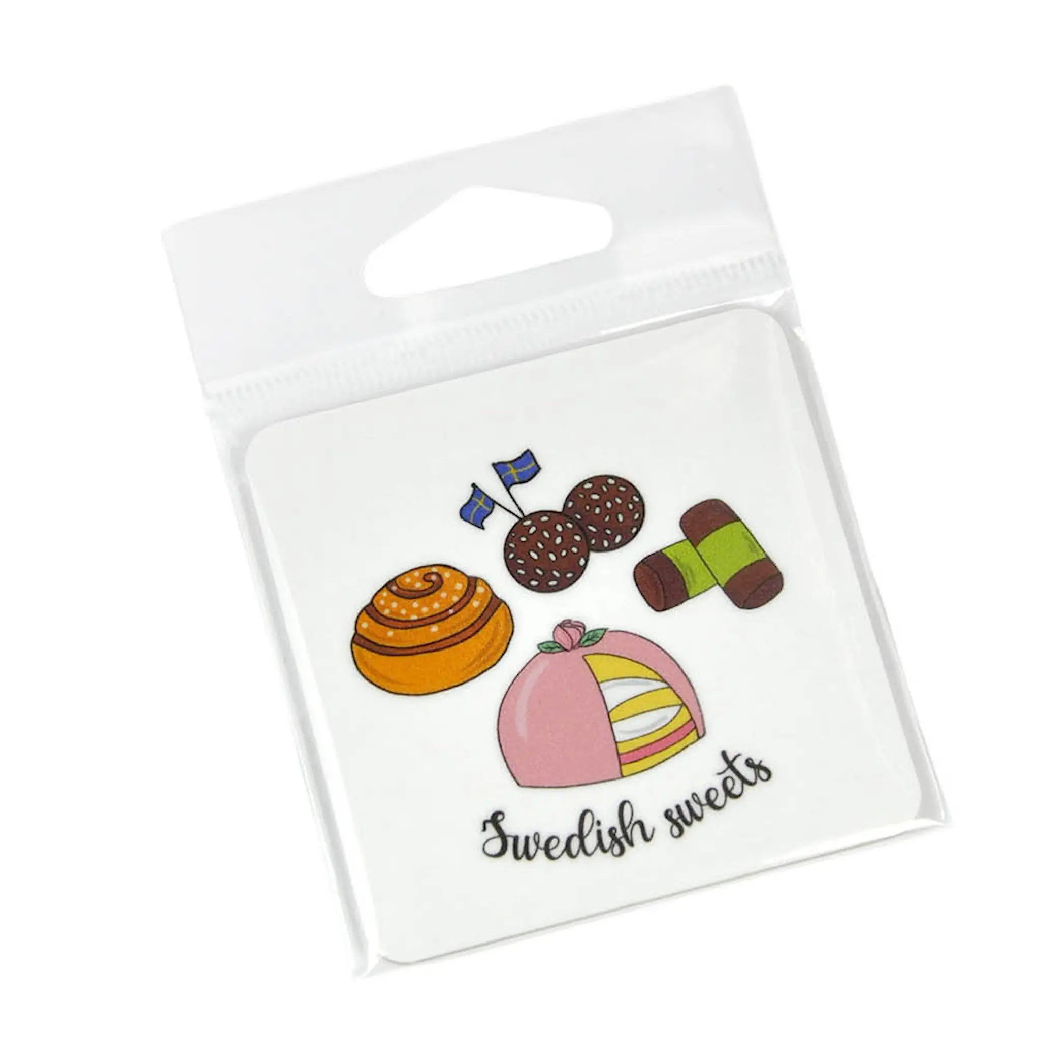 Mellow Design Magnet Swedish Fika Sweets 6,5x6,5 cm