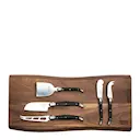 Ostknivar & skärbräda set 6 delar svart