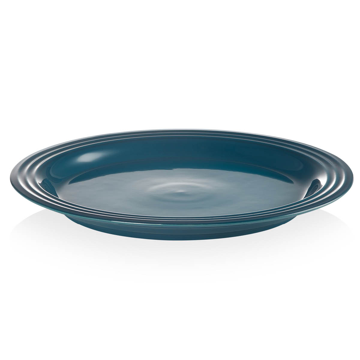 Le Creuset Signature flat tallerken 27 cm deep teal
