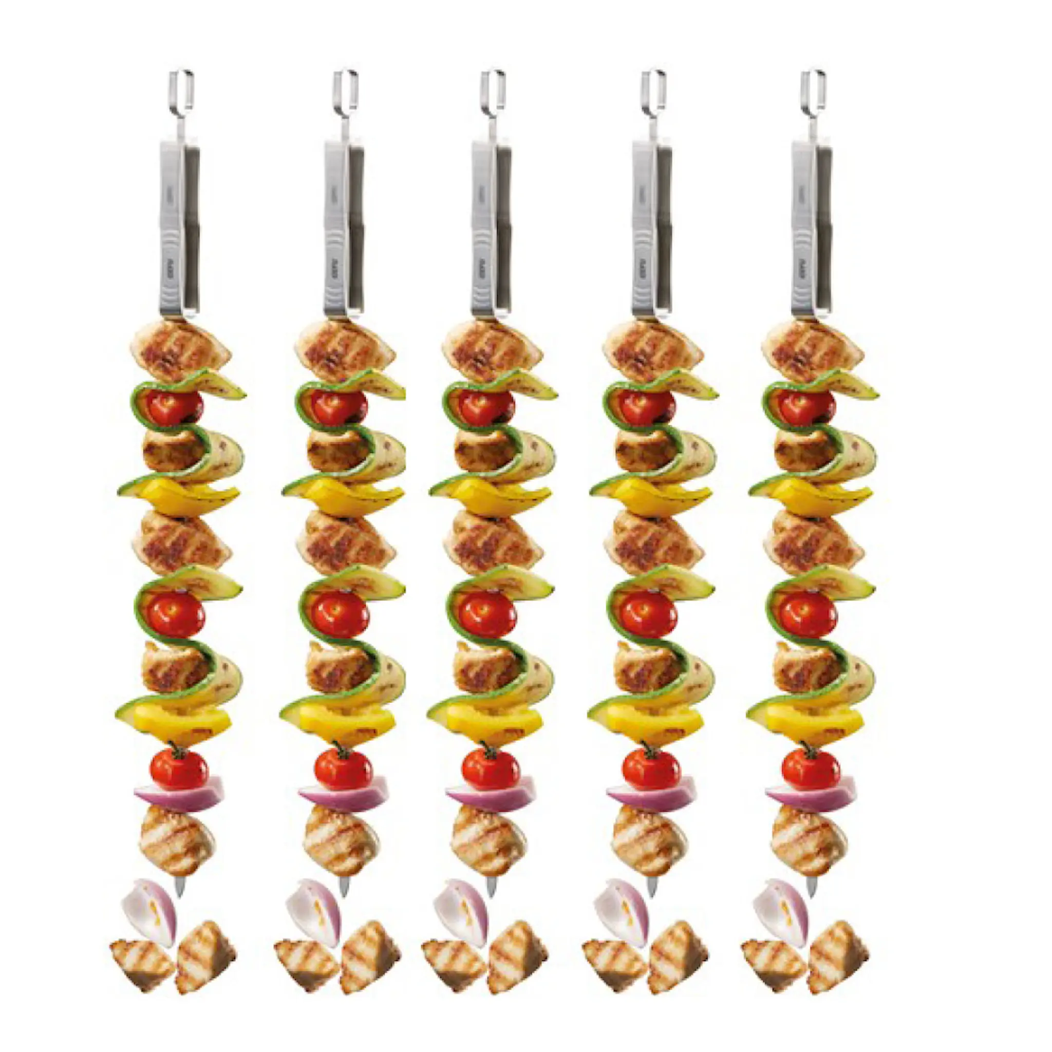 Gefu BBQ grillspett 45,2 cm 5-pack stål