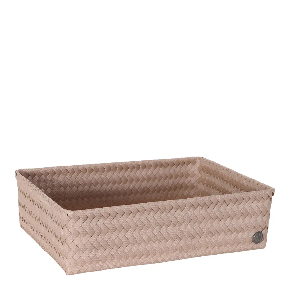 Fit stor oppbevaringskurv 36x24x10 cm caffè latte