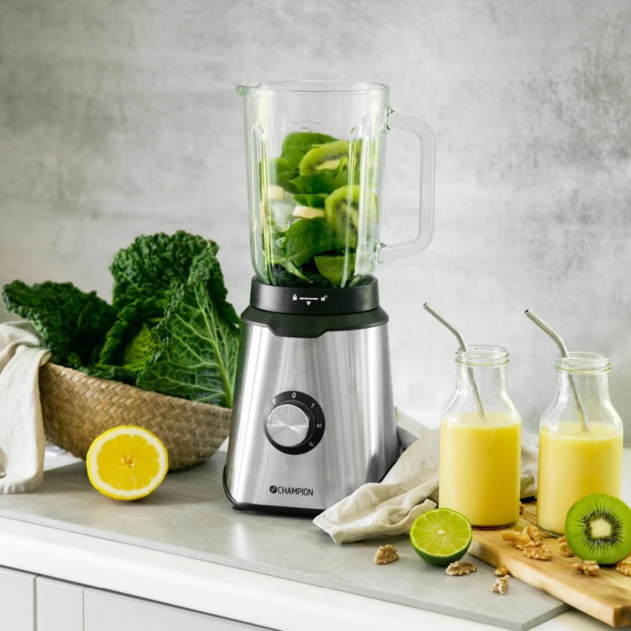 CHAMPION Champion Blenderi 600W 1,5 L Ruostumaton