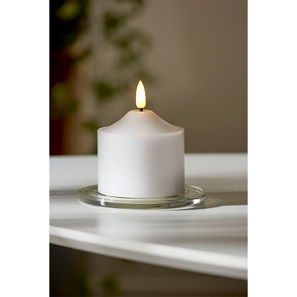 Star Trading Flamme LED Pöytäkynttilä 9,5 cm Valkoinen