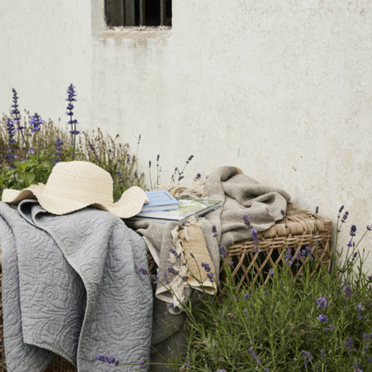 Lene Bjerre Ana pläd 170x130 cm grå