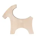 Ljusstake träbock 25x23 cm obehandlat trä