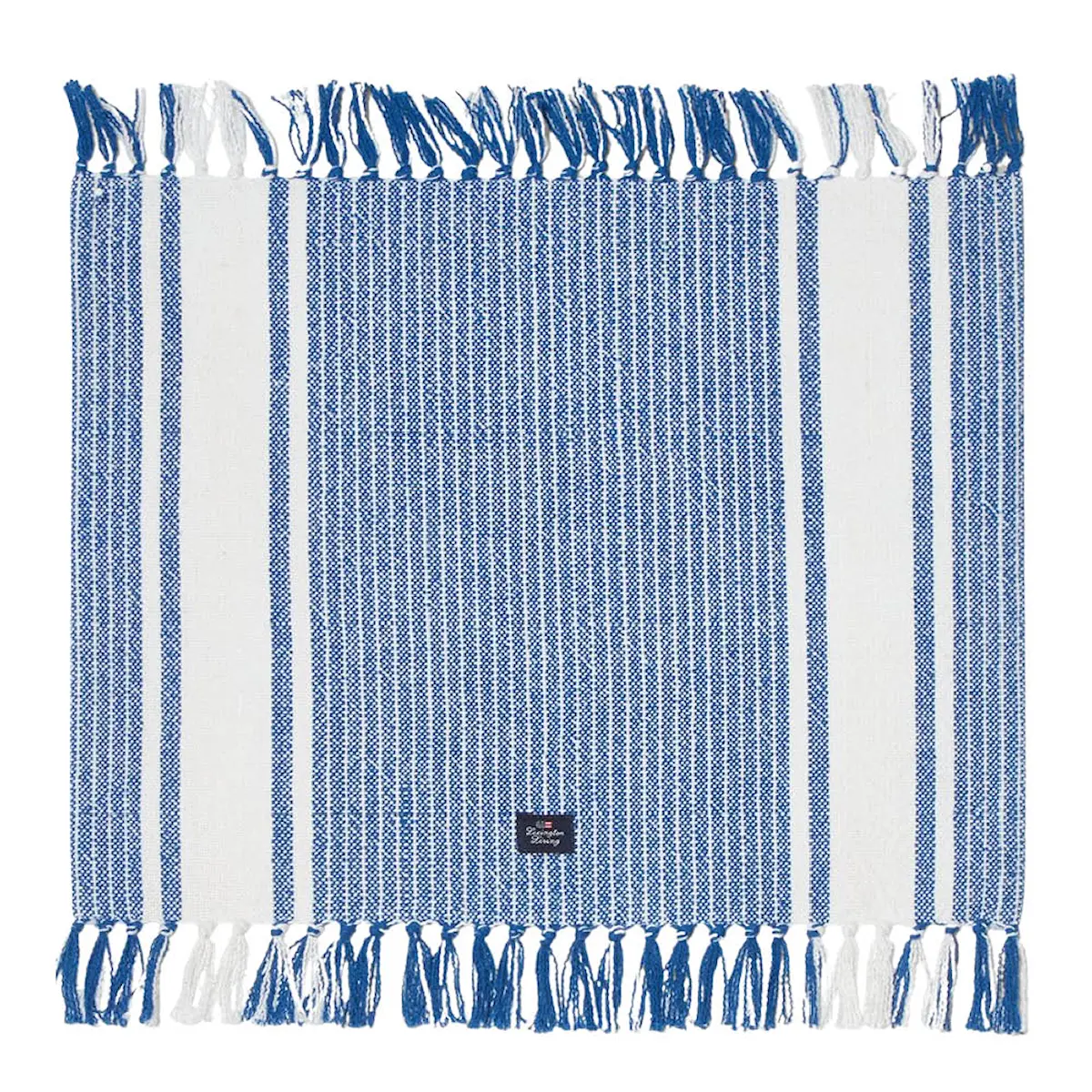 Lexington Bordstablett 40x50 cm med fransar randig vit