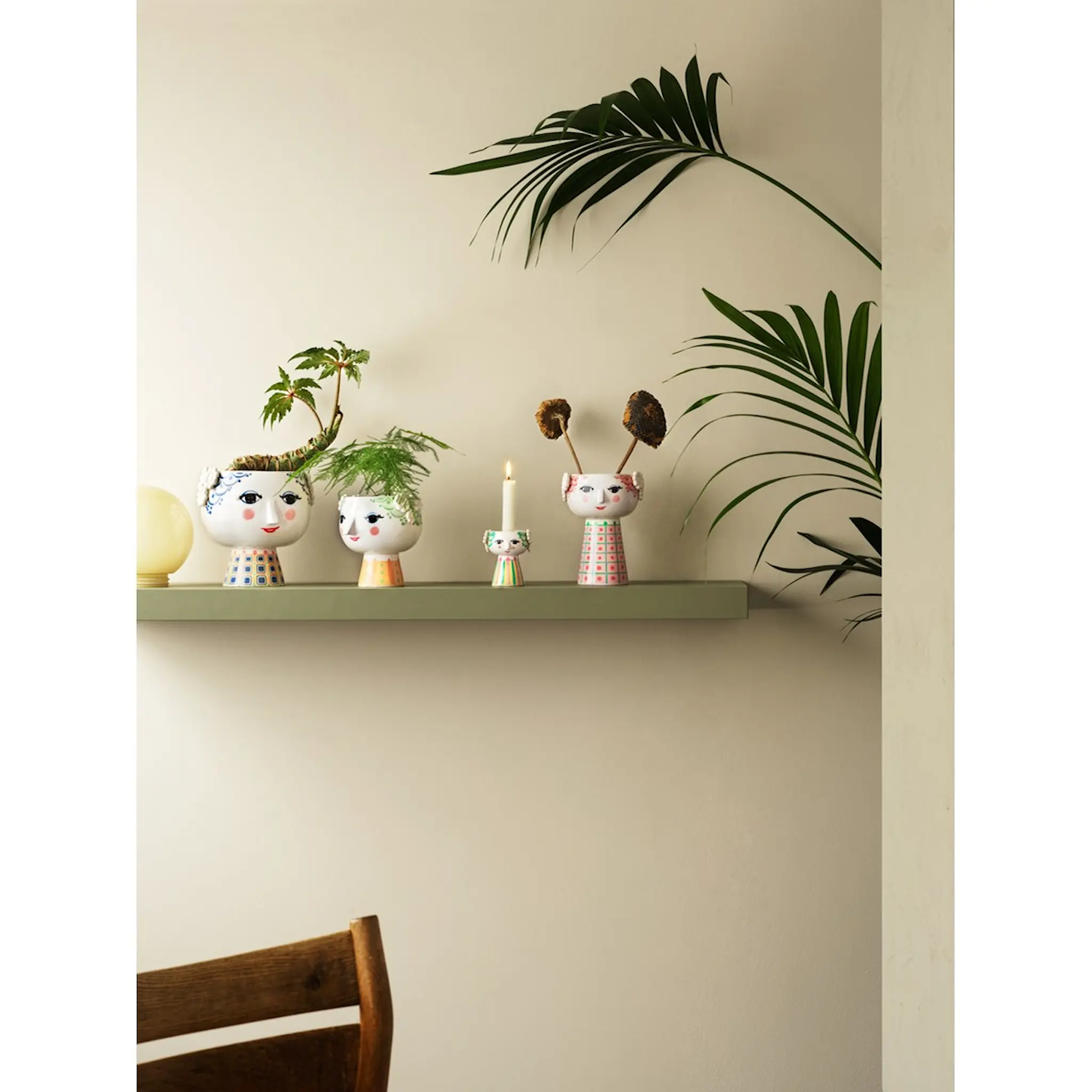 Bjørn Wiinblad Eva Kukkaruukku 21 cm Sininen