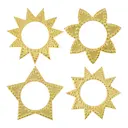 Ring servettringar 4-pack antik mässing