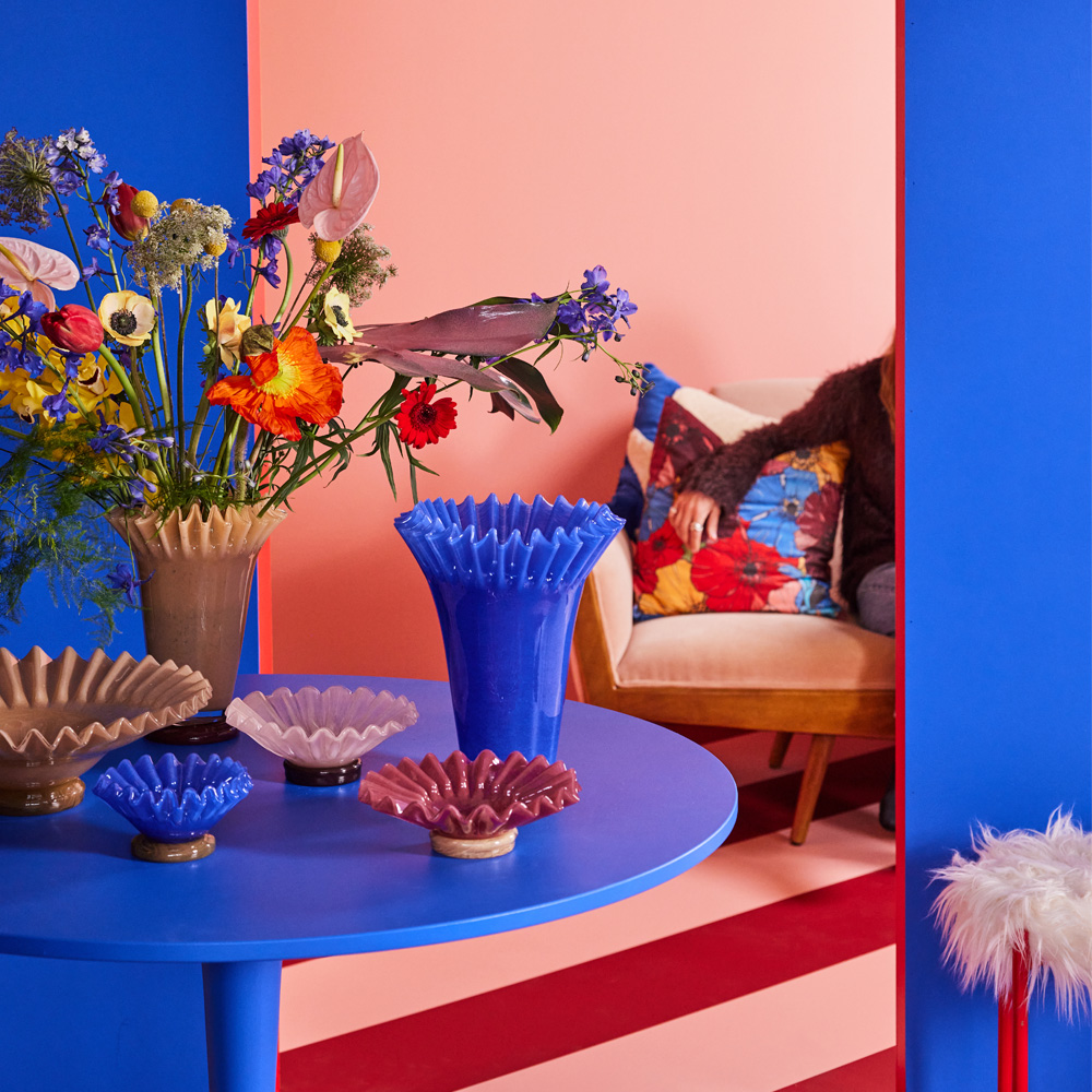 ByOn Lori vase 28 cm blå