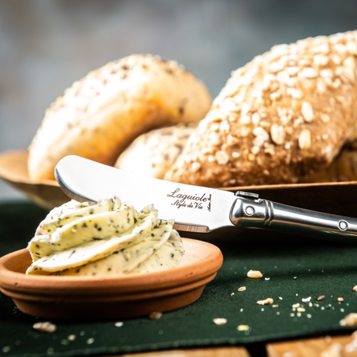 Laguiole Style de Vie Smørkniv 4 stk rustfritt stål