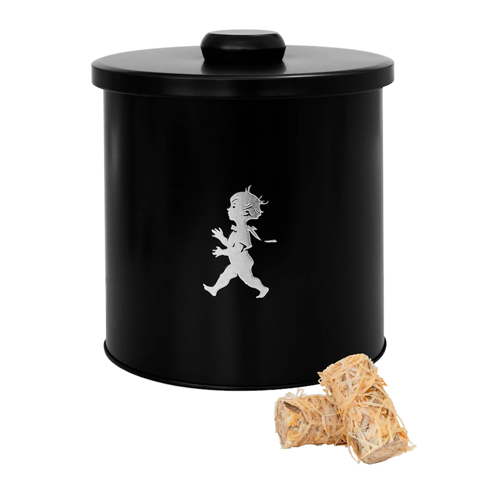 SOLSTICKAN Förvaringsburk Rund Svart