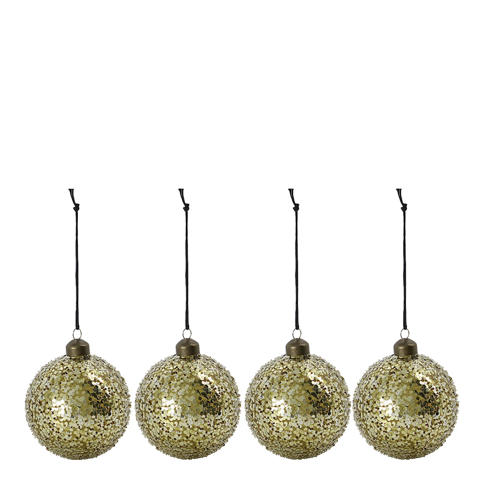 House Doctor Chosen julkulor 8 cm 4-pack guld