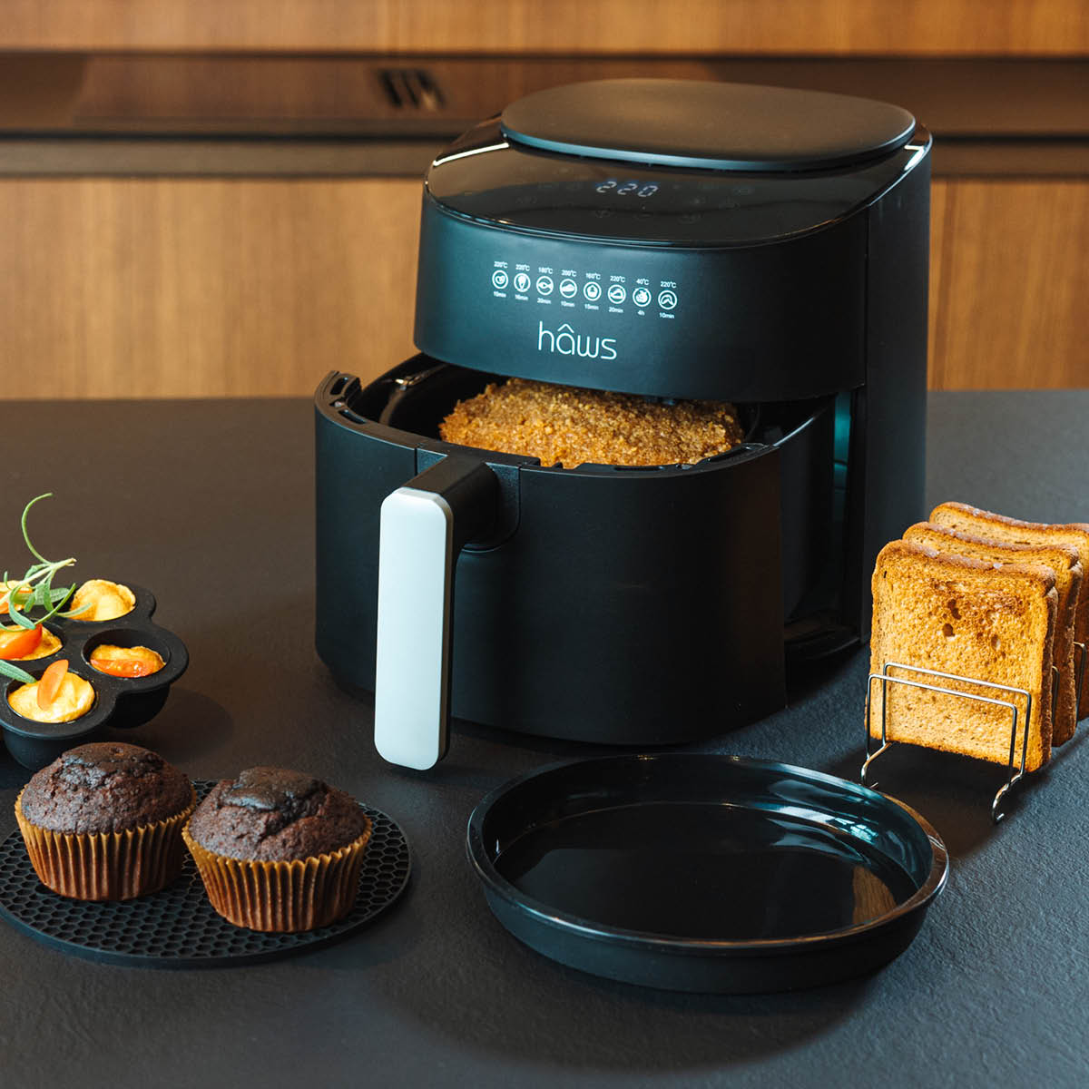 Haws Birkholm tilbehørsett til airfryer 5 deler