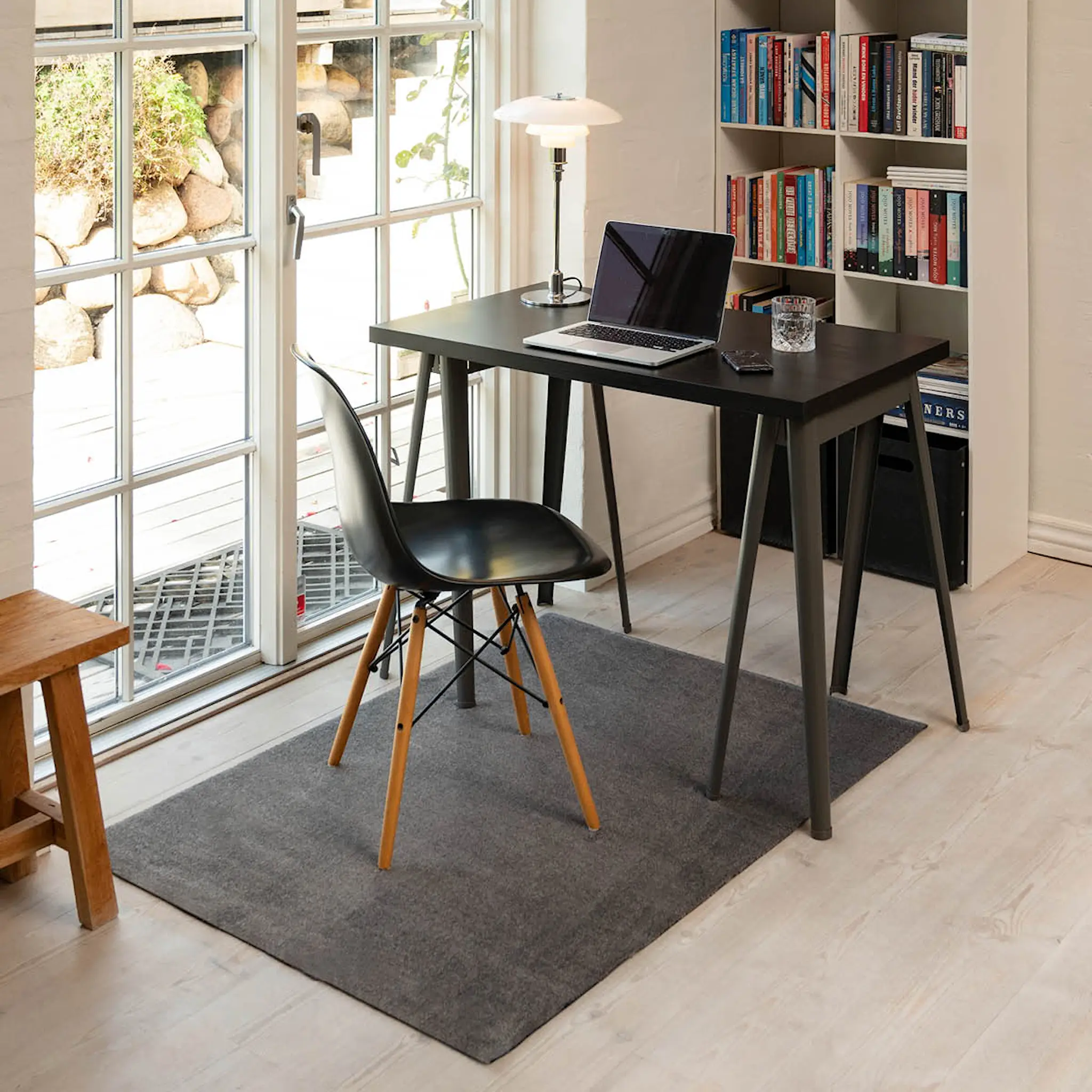 Tica Copenhagen Unicolor golvmatta 130x90 cm stålgrå