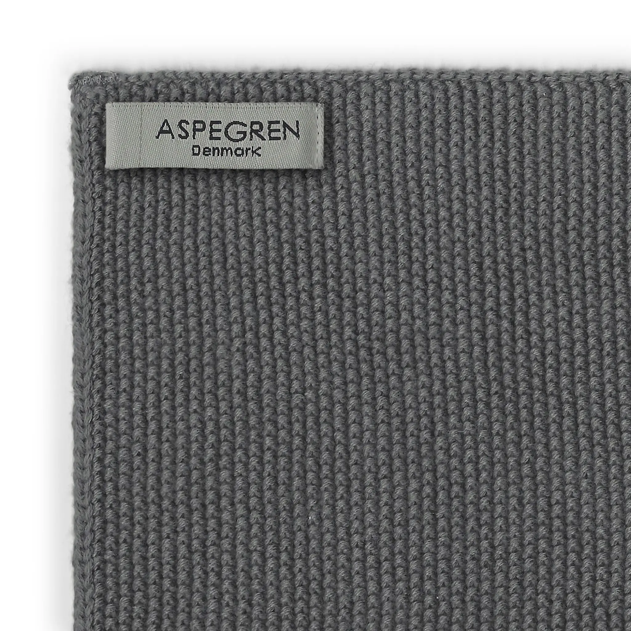 Aspegren Solid Neulottu tiskirätti 26x26 cm 2 kpl Gray