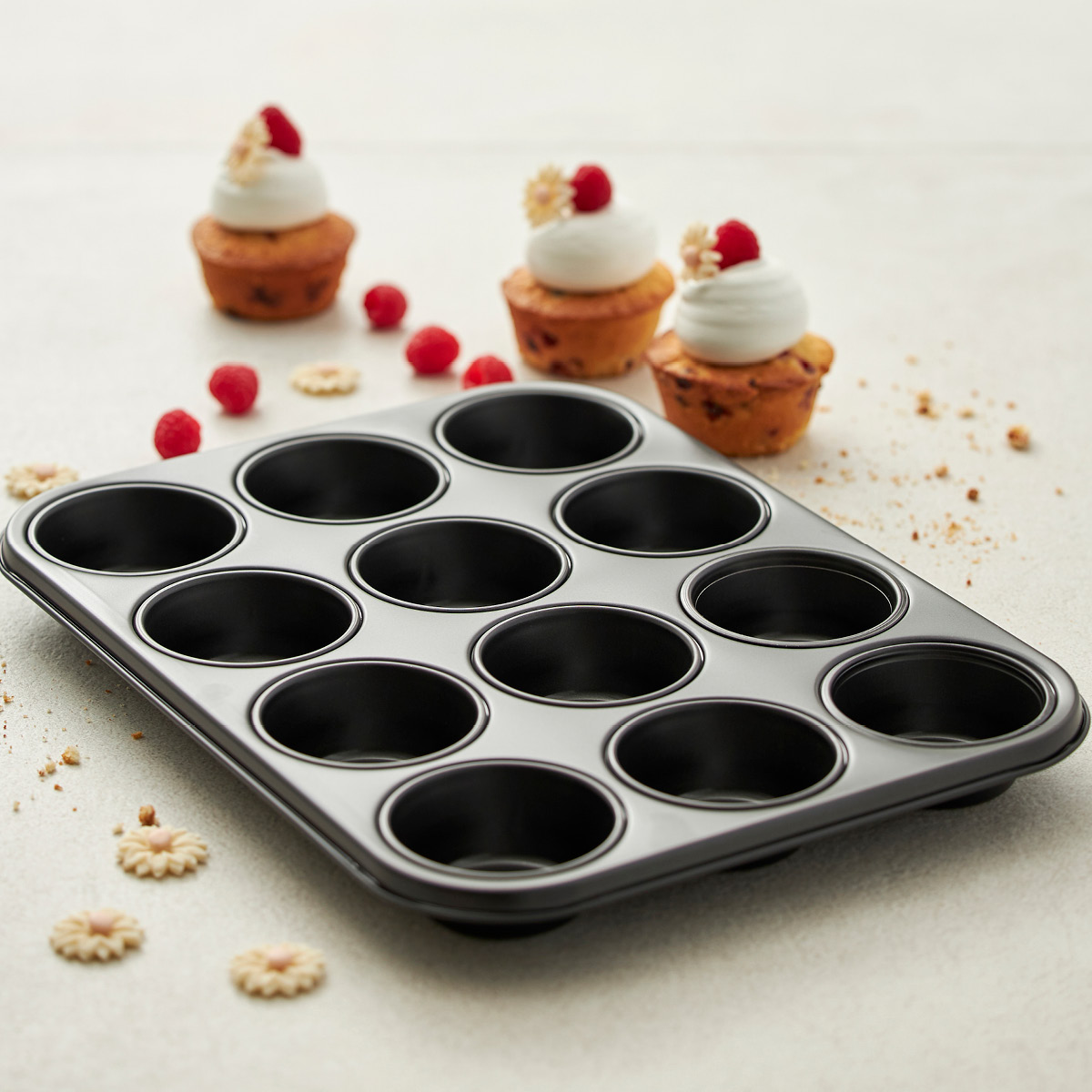 Blomsterberg Muffinsform 12 stk 27x36x3 cm stål