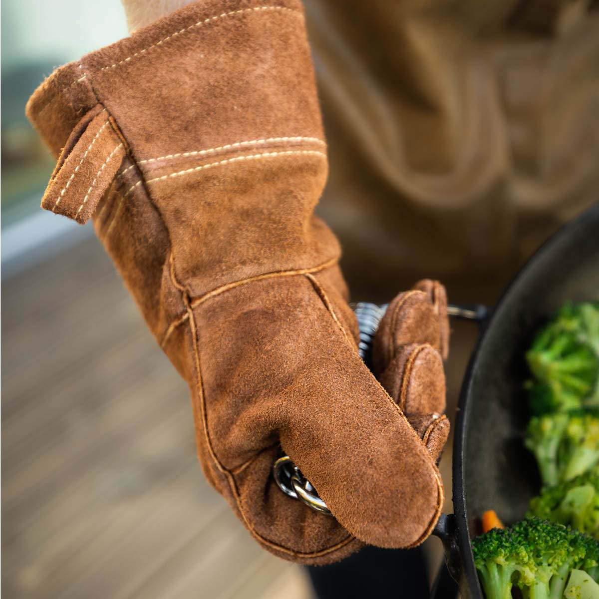 Hällmark of Sweden Grillhansker 1 par str large lær